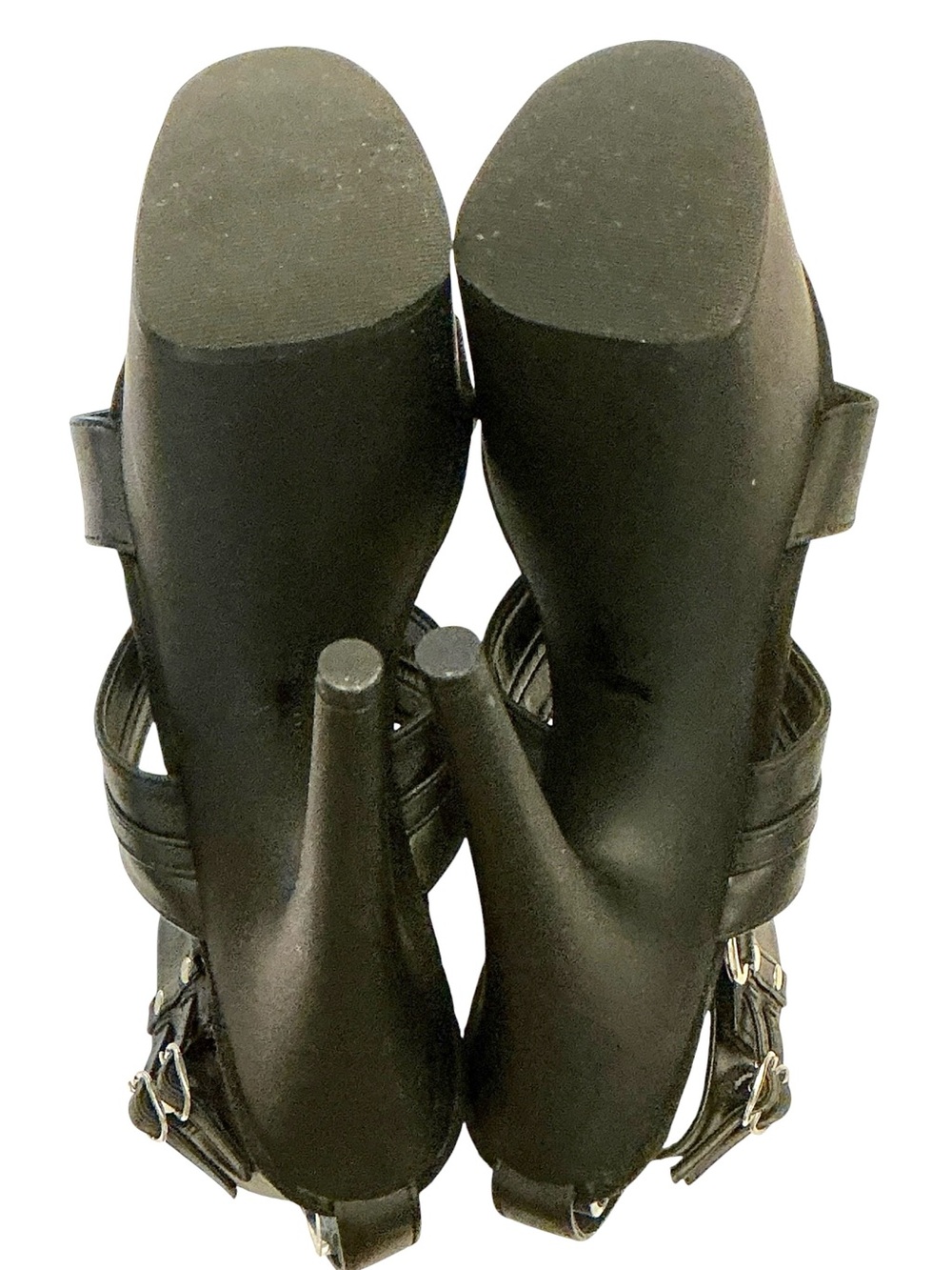 PLEASER Adore-761 Strappy T-Strap Metal Rings Chain Platform Dancer Sandal Sz-9 - Picture 14 of 16